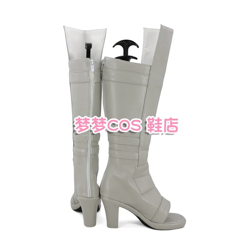 DY20JP Аниме The Fifth Mizukage Terumi Mei Косплей Костюм Обувь Серые ботинки из искусственной кожи ручной работы25
DY20JP Аниме The Fifth Mizukage Terumi Mei Косплей Костюм Обувь Серые ботинки из искусственной кожи ручной работы25