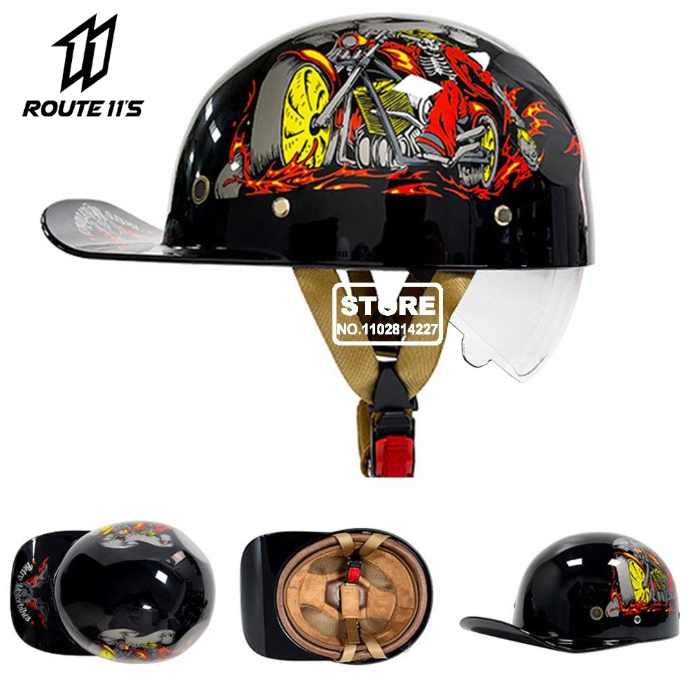 Motorcycle Helmet Electric Vehicle Riding Locomotive Motorcycle Helmet Men Retro Moto Helmets Half Face Baseball Cap
Motorcycle Helmet Electric Vehicle Riding Locomotive Motorcycle Helmet Men Retro Moto Helmets Half Face Baseball Cap