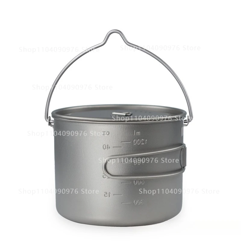 750ml 1600ml Outdoor pure titanium combination hanging pot large capacity camping pot folding portable picnic
750ml 1600ml Outdoor pure titanium combination hanging pot large capacity camping pot folding portable picnic