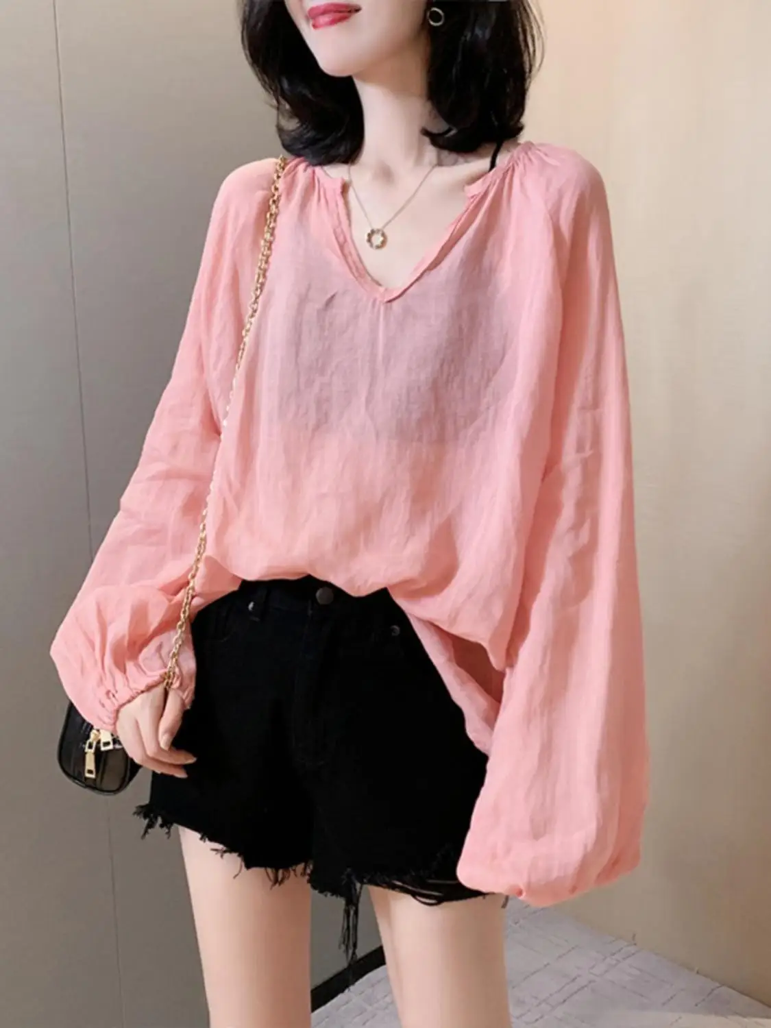 Fat Mm Extra Large Size 300 Catties Pink Top Autumn Women's Fashion Sun Protection Clothes Thin Shirt
Fat Mm Extra Large Size 300 Catties Pink Top Autumn Women's Fashion Sun Protection Clothes Thin Shirt