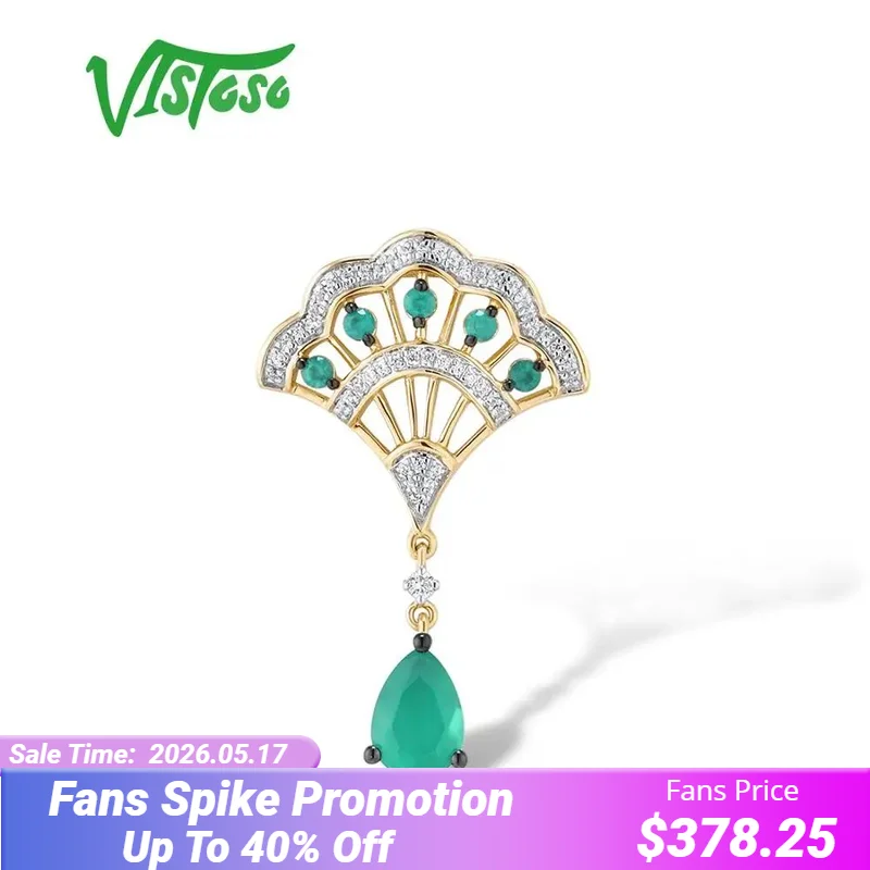 Женский Золотой кулон VISTOSO, 14K 585, желтое золото, волшебный изумруд, сверкающий бриллиант, ювелирное изделие
Женский Золотой кулон VISTOSO, 14K 585, желтое золото, волшебный изумруд, сверкающий бриллиант, ювелирное изделие
