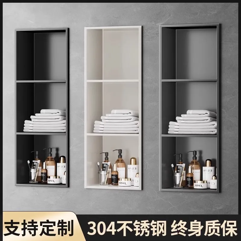 304 stainless steel niche toilet bathroom rack recessed bathroom double baffle tv cabinet niche cabinet
304 stainless steel niche toilet bathroom rack recessed bathroom double baffle tv cabinet niche cabinet