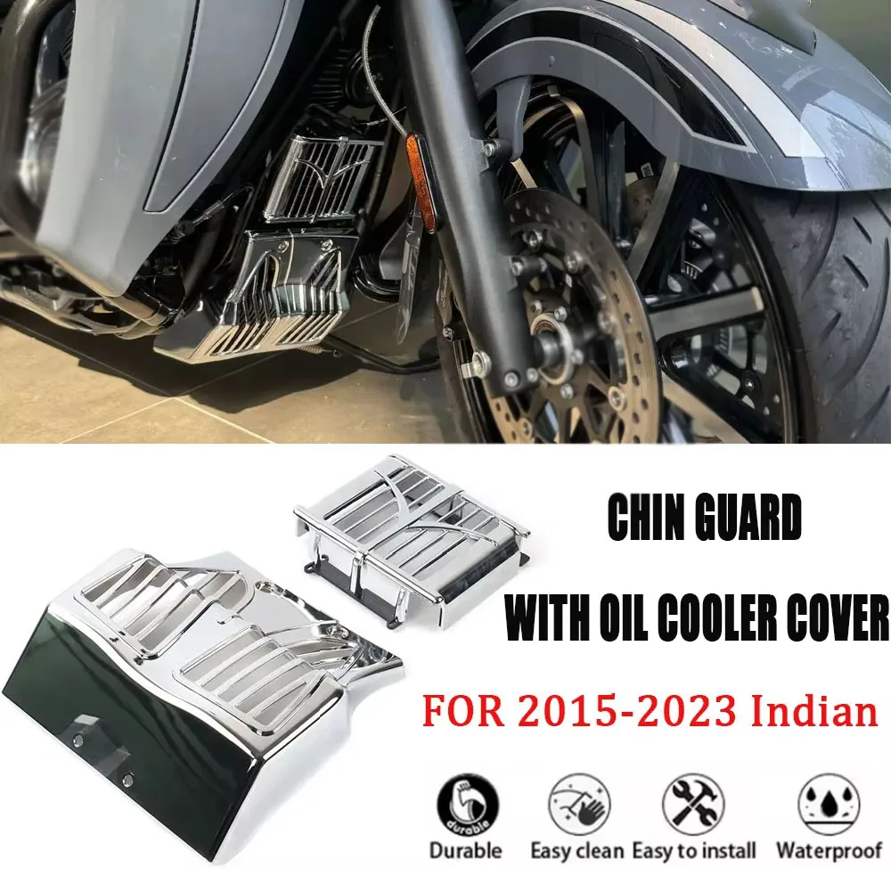Motorcycle Accessories CHIN GUARD WITH OIL COOLER COVER Front Spoiler Mudguard Apply To FOR 2015-2023 Indian
Motorcycle Accessories CHIN GUARD WITH OIL COOLER COVER Front Spoiler Mudguard Apply To FOR 2015-2023 Indian