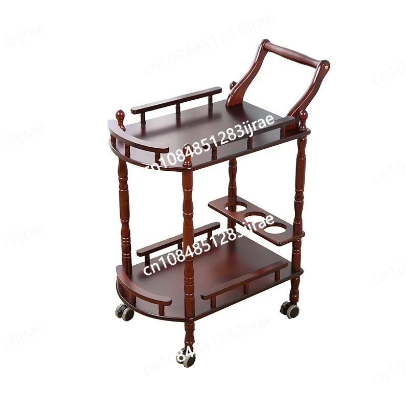 Hotel Trolley Solid Wood Coffee Tables Multipurpose Shelf Display Rack Household Double-layer Movable Tea Tables Dining Car
Hotel Trolley Solid Wood Coffee Tables Multipurpose Shelf Display Rack Household Double-layer Movable Tea Tables Dining Car