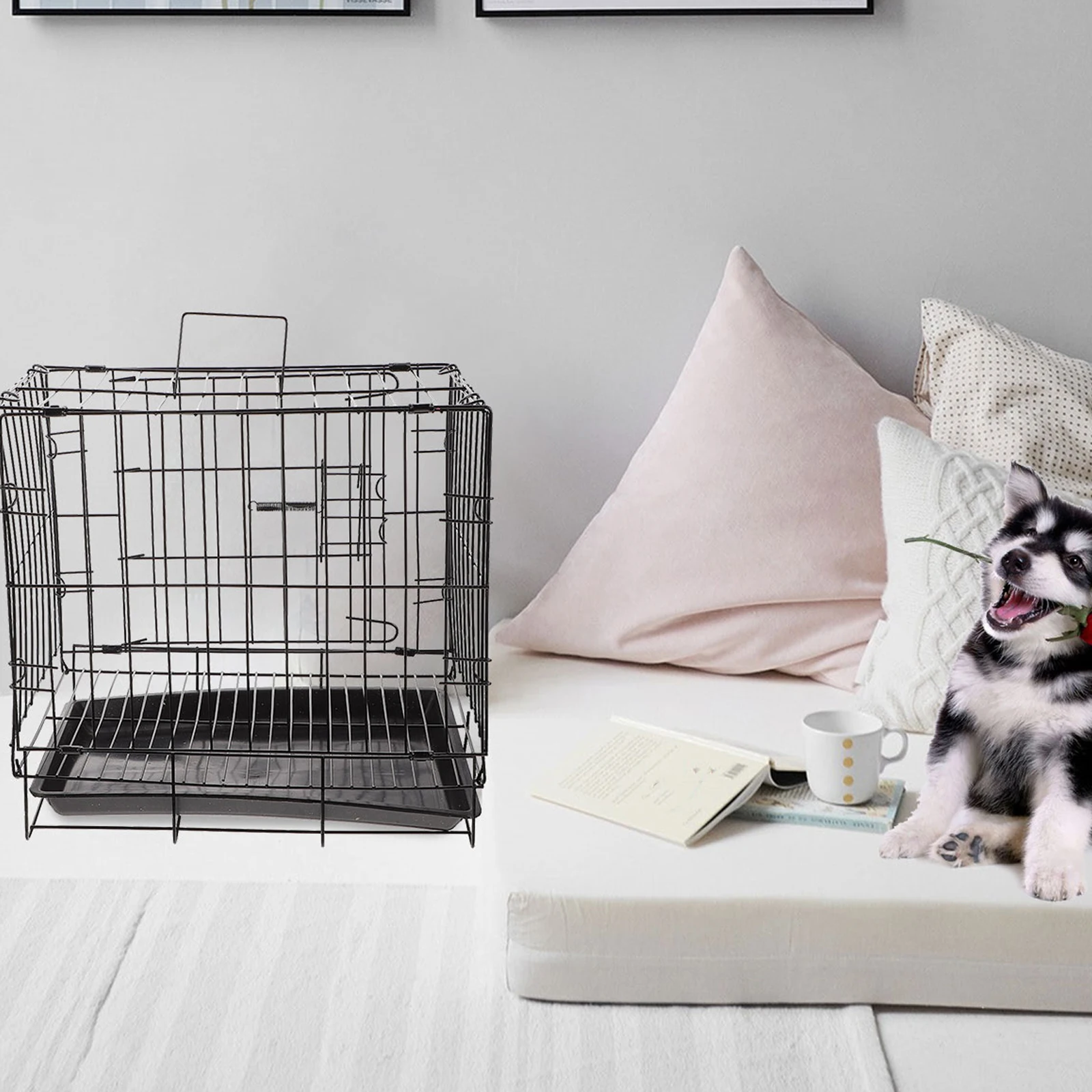 Pet Crate Dog Cage Iron Wire Medium Size Small Animals Outdoor Indoor Kennel Travel Durable Safe Easy Assembly Storage
Pet Crate Dog Cage Iron Wire Medium Size Small Animals Outdoor Indoor Kennel Travel Durable Safe Easy Assembly Storage
