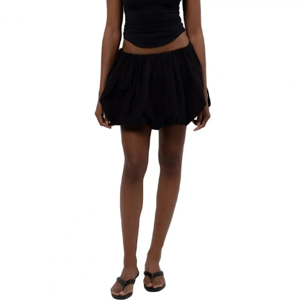 Bubble Hem Mini Skirt Elastic Waist A-line Skirt with Bubble Hem Wide Leg Loose-fitting Mini Skirt for Women Streetwear Fashion
Bubble Hem Mini Skirt Elastic Waist A-line Skirt with Bubble Hem Wide Leg Loose-fitting Mini Skirt for Women Streetwear Fashion
