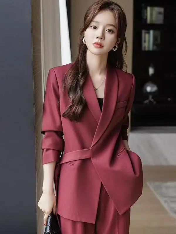 Slimming Effect Korean Style Suit Jacket And Wide Leg Pants Two Piece Set plus Size Autumn Fashion plus Size Women's Outfits
Slimming Effect Korean Style Suit Jacket And Wide Leg Pants Two Piece Set plus Size Autumn Fashion plus Size Women's Outfits