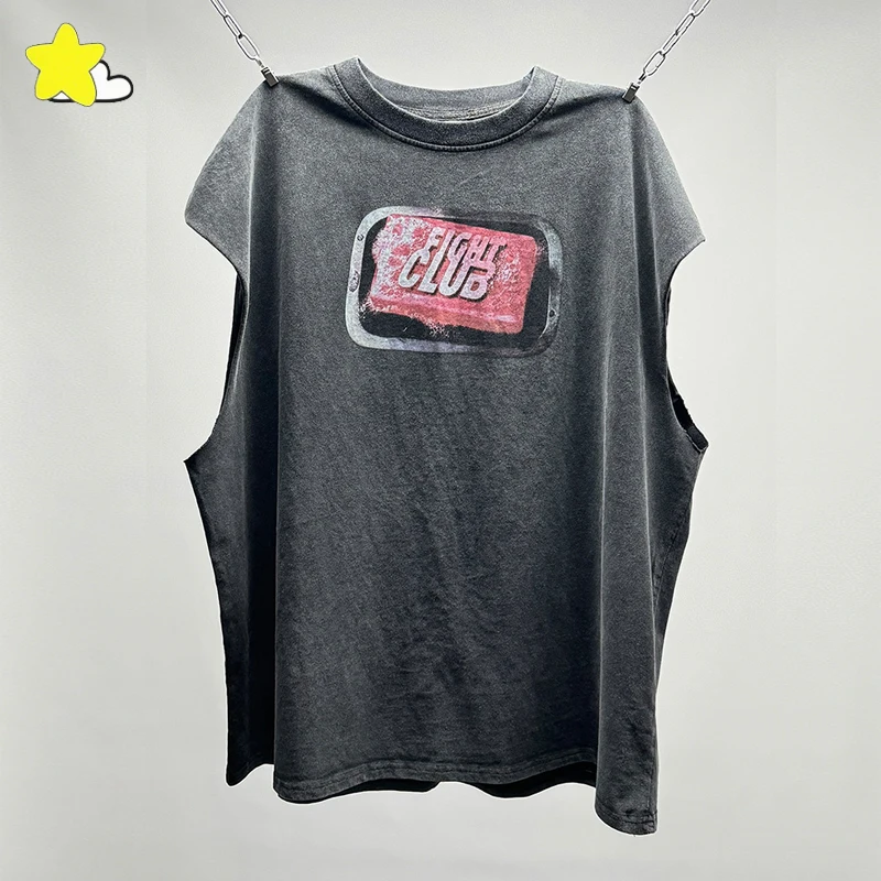 25SS High Street Vintage Washed Black Saint Tank Men Women Best Quality Cotton Oversized Sleeveless T-Shirt Couple Vest
25SS High Street Vintage Washed Black Saint Tank Men Women Best Quality Cotton Oversized Sleeveless T-Shirt Couple Vest