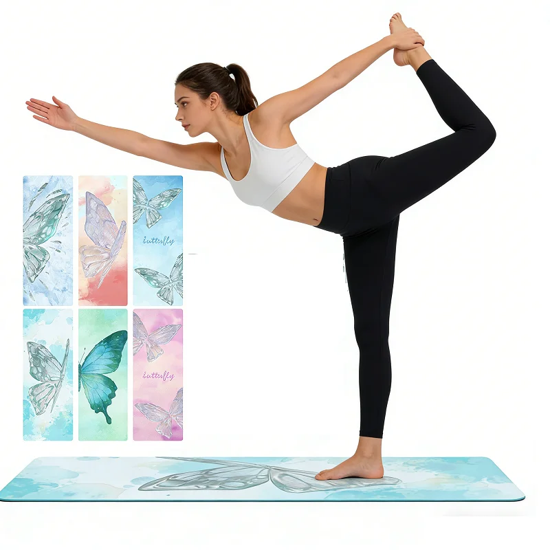 Suede Printed Yoga Mat Rubber Yoga Mat Protable Anti Slip Wear-resistant Fitness mat Ultra-thin Folding Cushion 68/80cm*1.5mm
Suede Printed Yoga Mat Rubber Yoga Mat Protable Anti Slip Wear-resistant Fitness mat Ultra-thin Folding Cushion 68/80cm*1.5mm