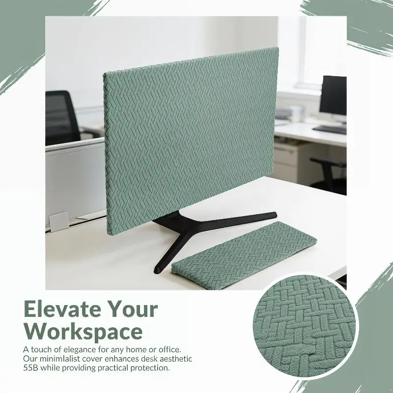 Elastic Computer Monitor & Keyboard Dust Cover Set Dustproof Protector Fit 27-30 Inch Screen
Elastic Computer Monitor & Keyboard Dust Cover Set Dustproof Protector Fit 27-30 Inch Screen