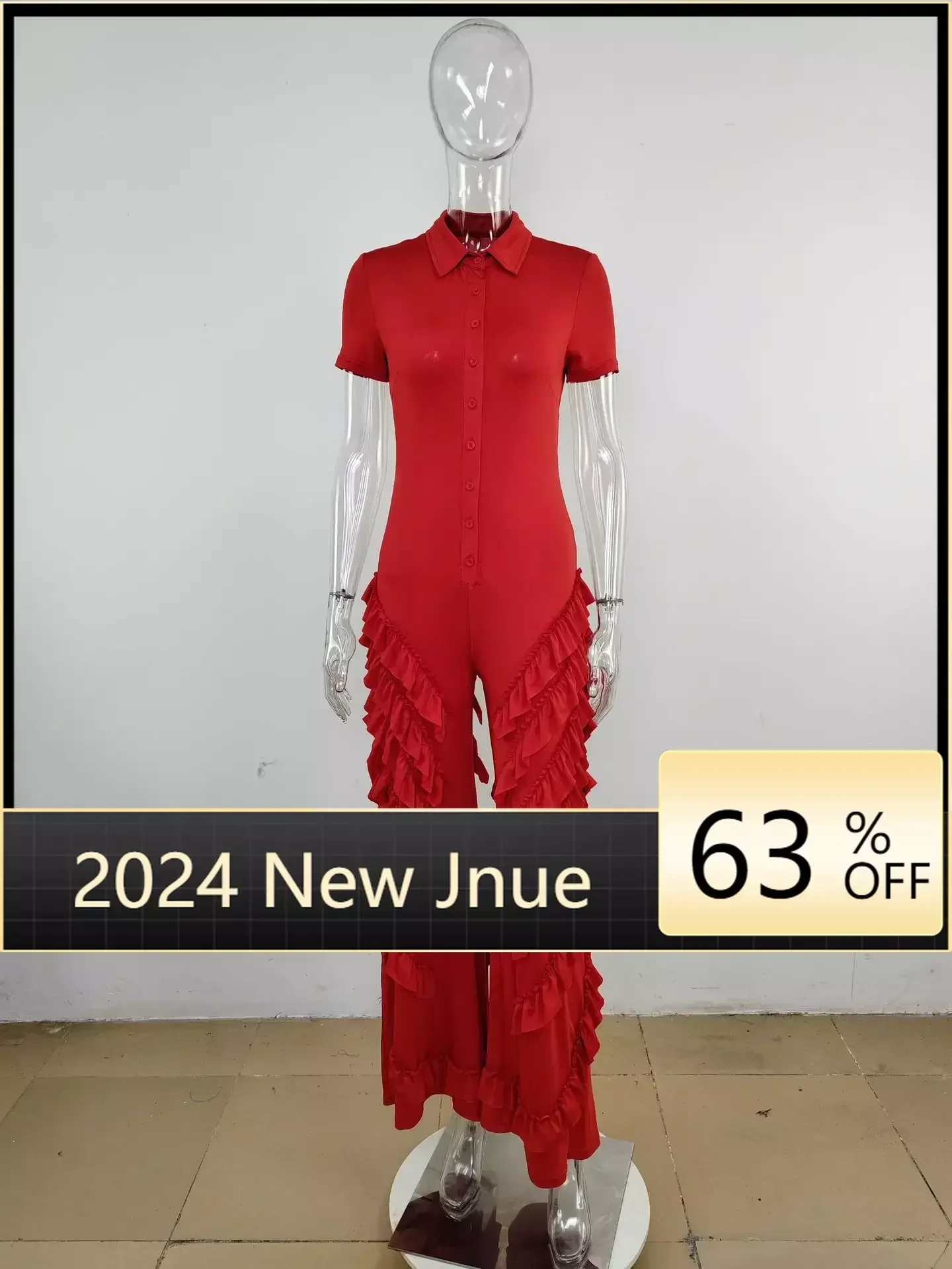 Sexy Ruffle Summer Jumpsuits 2024 Women Bodysuit Playsuit Elegant Luxury Bodycon Sexy One Piece Romper Mesh Jumpsuit
Sexy Ruffle Summer Jumpsuits 2024 Women Bodysuit Playsuit Elegant Luxury Bodycon Sexy One Piece Romper Mesh Jumpsuit