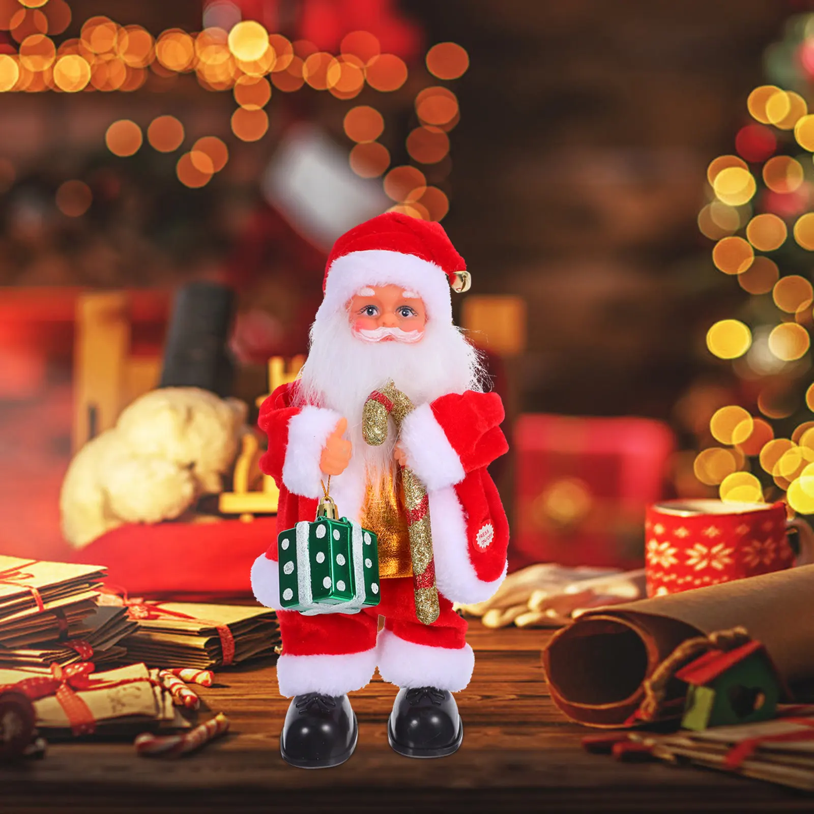 Electric Santa Claus Musical Decoration Lifelike Moving Xmas Party Present Christmas Home Ornament Kids Holiday Fun Interactive
Electric Santa Claus Musical Decoration Lifelike Moving Xmas Party Present Christmas Home Ornament Kids Holiday Fun Interactive