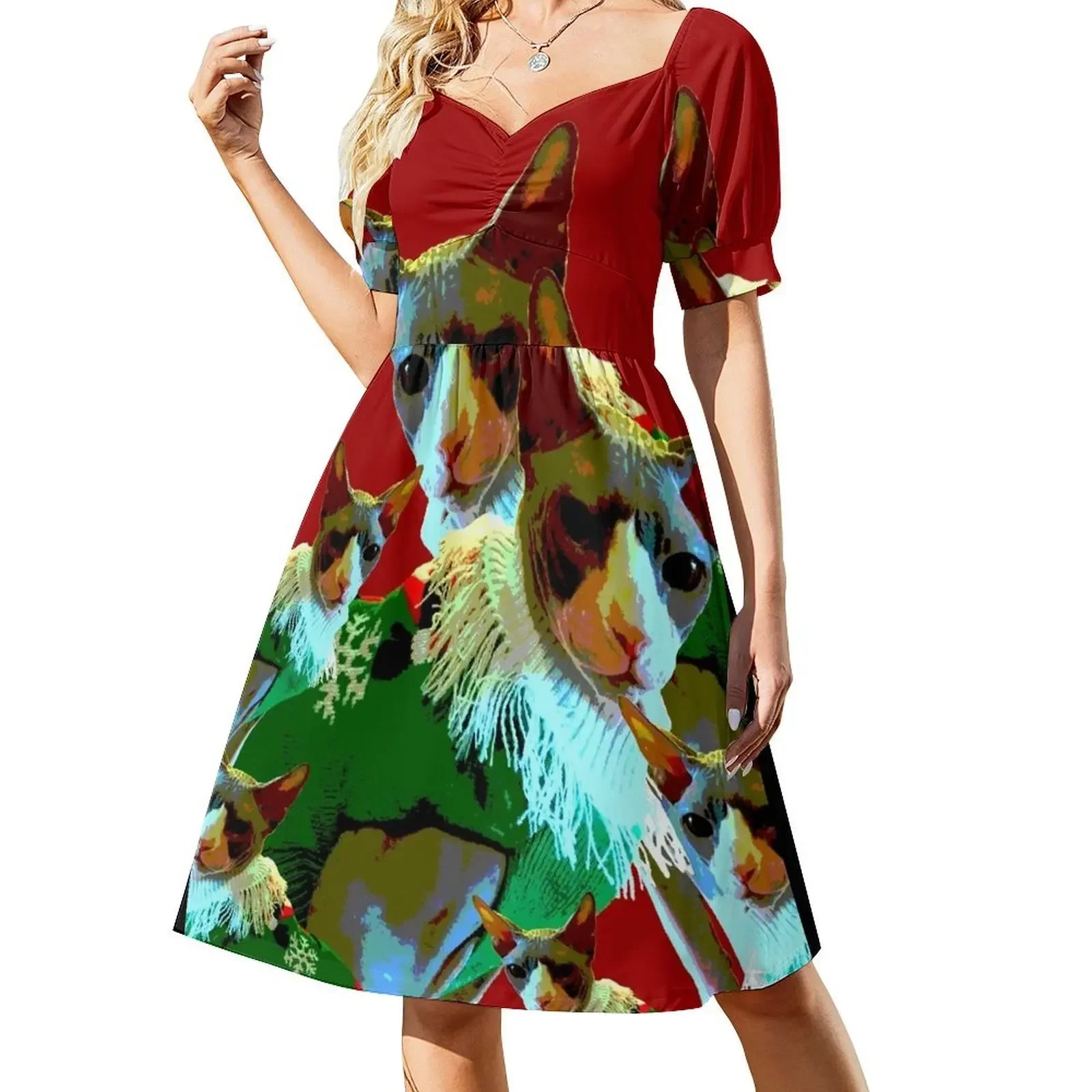 Hairless cat movie poster Short-Sleeved Dress dresses for woman Dance dresses dress dresses Women summer Dress
Hairless cat movie poster Short-Sleeved Dress dresses for woman Dance dresses dress dresses Women summer Dress