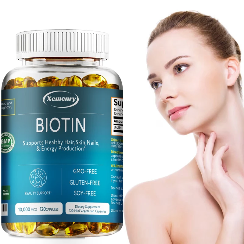 Biotin Capsule Supplement 10000 Mg - Boosts Cellular Energy, Supports Hair, Skin and Nails Health, Boosts Immunity, Non-GMO
Biotin Capsule Supplement 10000 Mg - Boosts Cellular Energy, Supports Hair, Skin and Nails Health, Boosts Immunity, Non-GMO