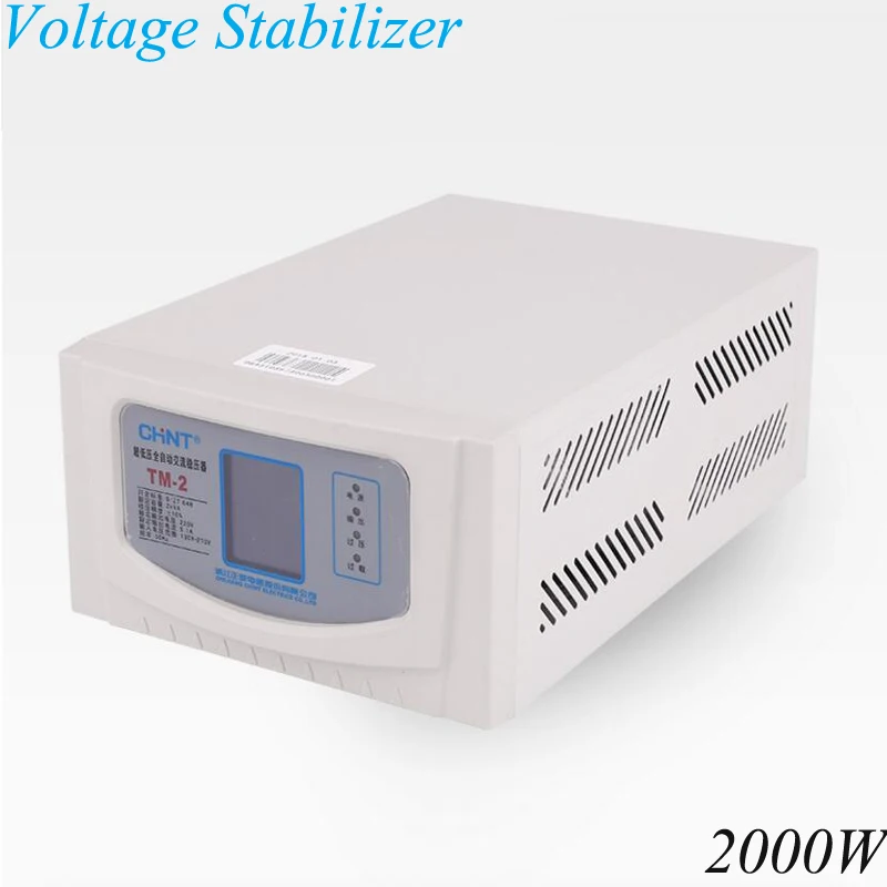 Household Voltage Stabilizer 2000W Input Voltage 130V-270V / Output Voltage 220V Stabilized Voltage Supply TM-2
Household Voltage Stabilizer 2000W Input Voltage 130V-270V / Output Voltage 220V Stabilized Voltage Supply TM-2