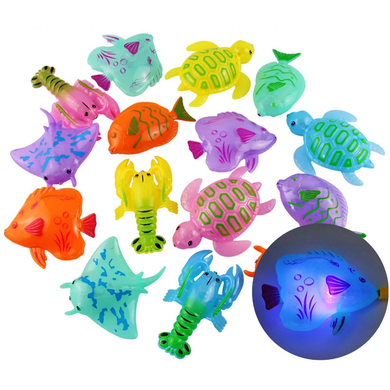 Children's Fishing Toys Summer Bath Play Water Toys Magnetic Induction Light-emitting Colorful Fish Children's Puzzle Toys
Children's Fishing Toys Summer Bath Play Water Toys Magnetic Induction Light-emitting Colorful Fish Children's Puzzle Toys