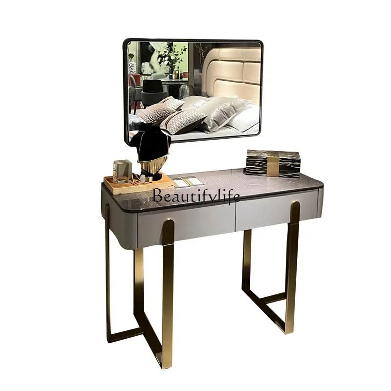 Italian light luxury stainless steel feet solid wood dressing table bedroom dressing table
Italian light luxury stainless steel feet solid wood dressing table bedroom dressing table