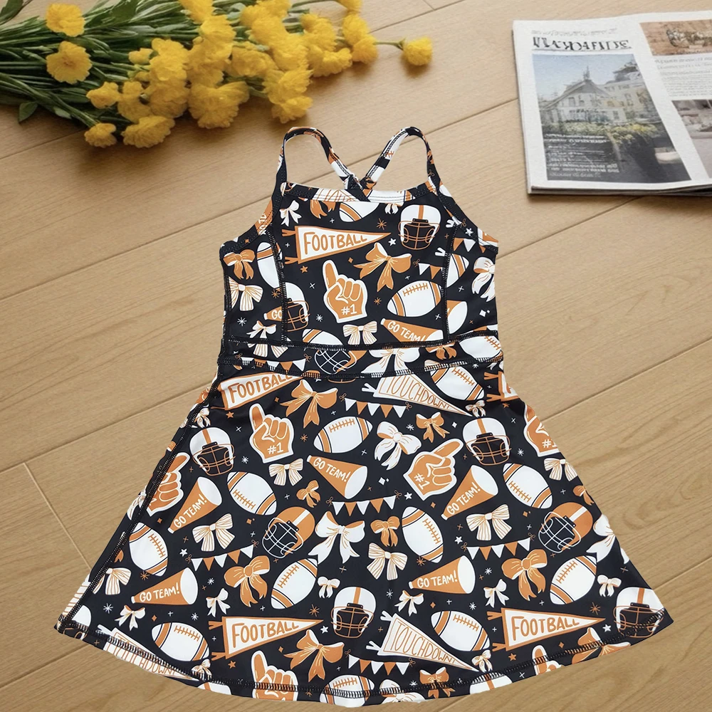 8.27 Baby Girls Summer Strap Bows Footballs Shorts Team Yoga Active Knee Length Dress
8.27 Baby Girls Summer Strap Bows Footballs Shorts Team Yoga Active Knee Length Dress