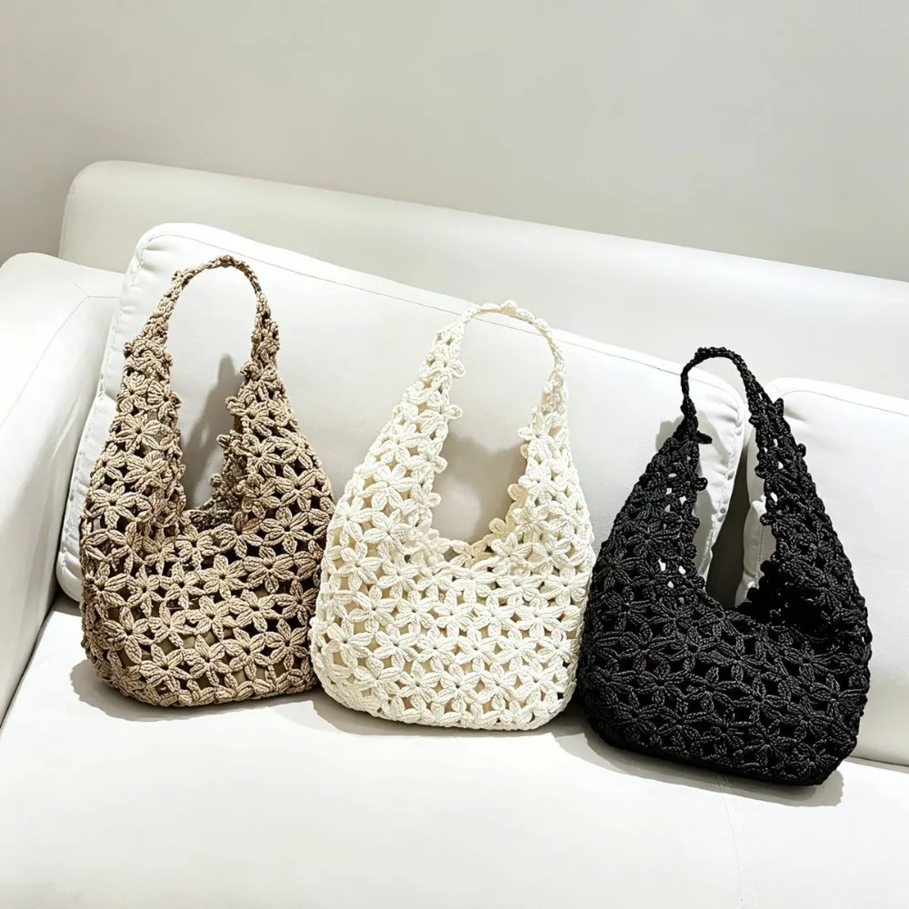 Summer New Handmade Crochet Hollow Woven Bausen Series Versatile Large-capacity Shoulder Bag Commuter Vacation Dual-purpose Bag
Summer New Handmade Crochet Hollow Woven Bausen Series Versatile Large-capacity Shoulder Bag Commuter Vacation Dual-purpose Bag