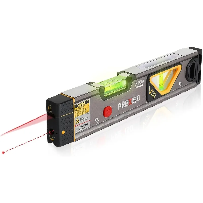 2-in-1 Laser Level 12 in Spirit Level with Light, 100Ft Alignment Point & 30Ft Leveling Line, Magnetic Laser Leveler Too
2-in-1 Laser Level 12 in Spirit Level with Light, 100Ft Alignment Point & 30Ft Leveling Line, Magnetic Laser Leveler Too
