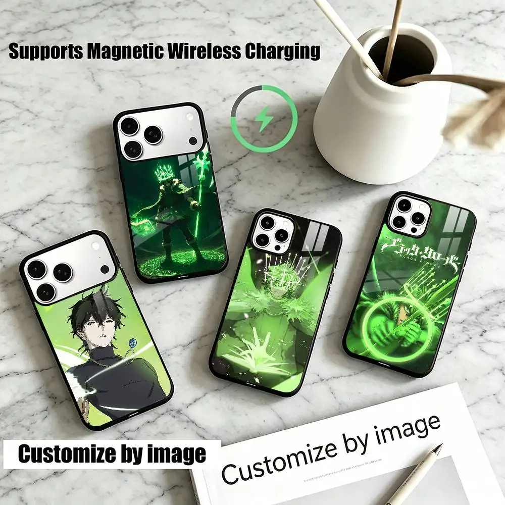 Black C-Clover Anime Cool Yuno Phone Case For IPhone17,16,15,14,13,12, Plus,Pro Supports Magnetic Wireless Charging
Black C-Clover Anime Cool Yuno Phone Case For IPhone17,16,15,14,13,12, Plus,Pro Supports Magnetic Wireless Charging