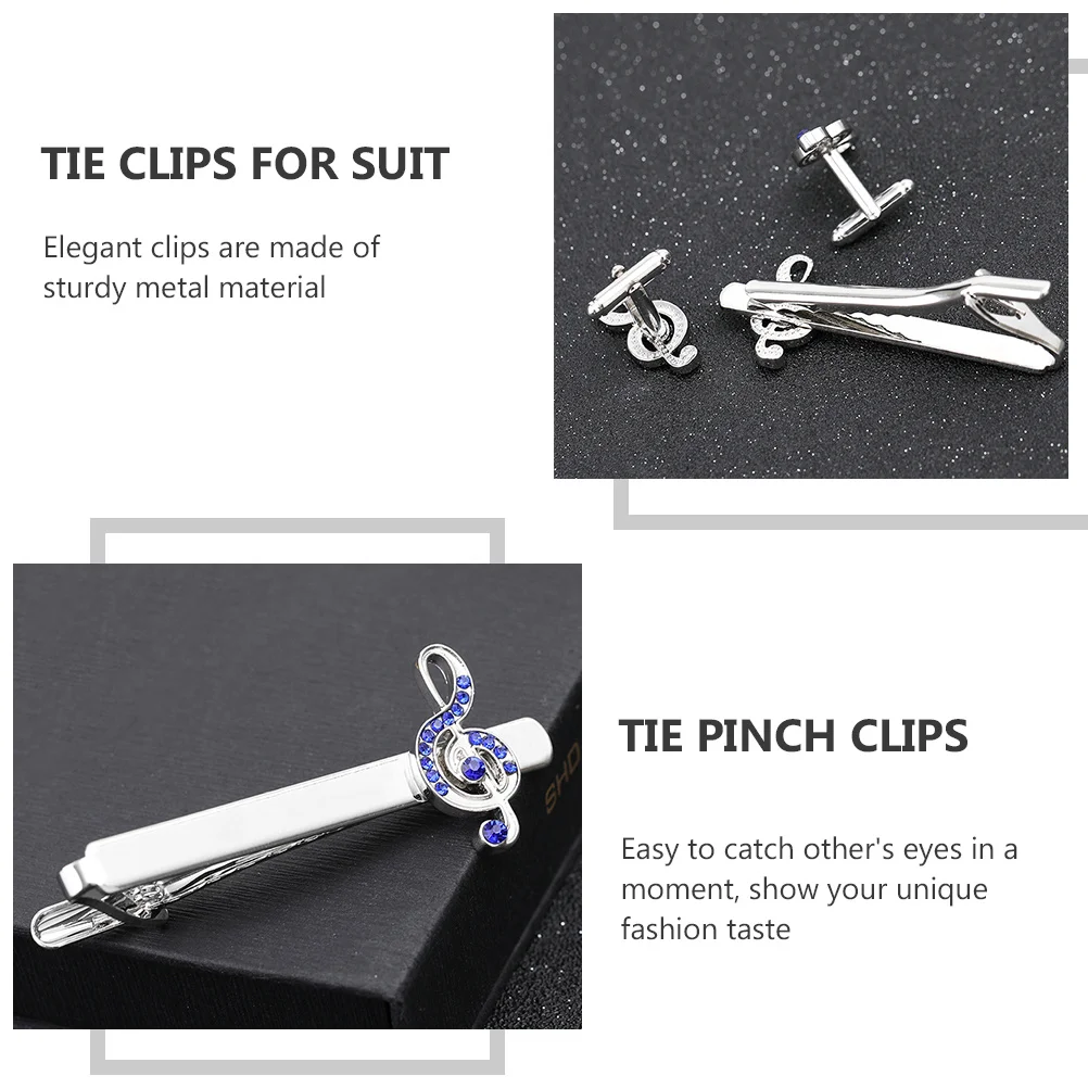 2Pcs Musical Note Tie Clips Elegant Metal Suit Accessories for Men Fashionable and Durable Tie Clip Collar Clips
2Pcs Musical Note Tie Clips Elegant Metal Suit Accessories for Men Fashionable and Durable Tie Clip Collar Clips