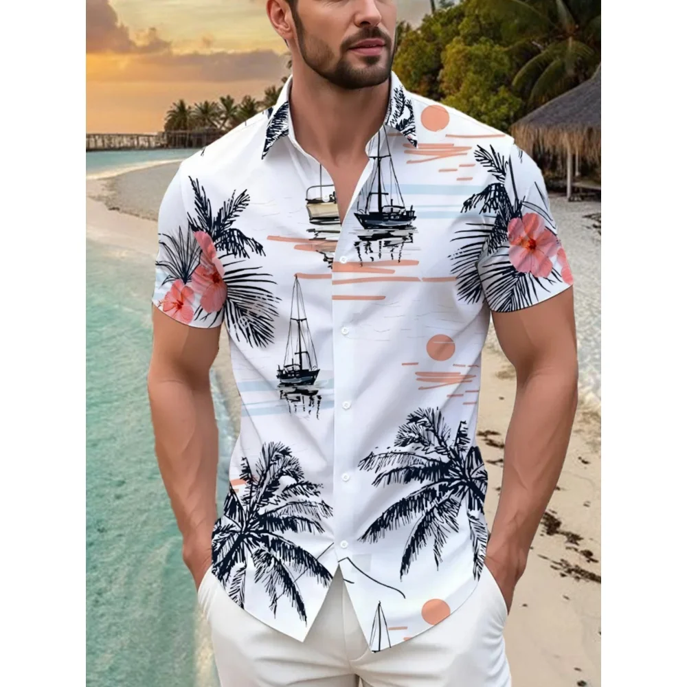 Hawaiian Tropical Floral Pattern Printed Vacation Men's Shirt Stylish Casual Breathable Short Sleeved Breathable Shirt for Men
Hawaiian Tropical Floral Pattern Printed Vacation Men's Shirt Stylish Casual Breathable Short Sleeved Breathable Shirt for Men