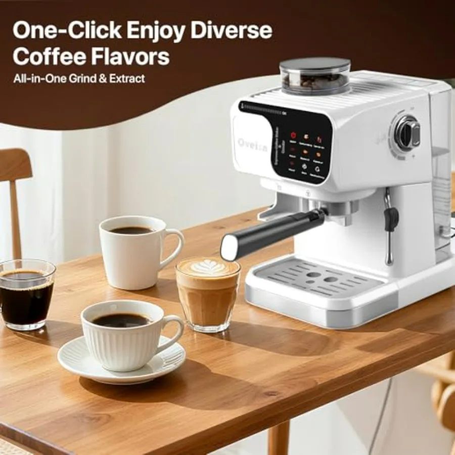 Professional Home Espresso Machine White Fast Heating for Cappuccino Latte Coffee Maker for Home Office Coffee Makers
Professional Home Espresso Machine White Fast Heating for Cappuccino Latte Coffee Maker for Home Office Coffee Makers