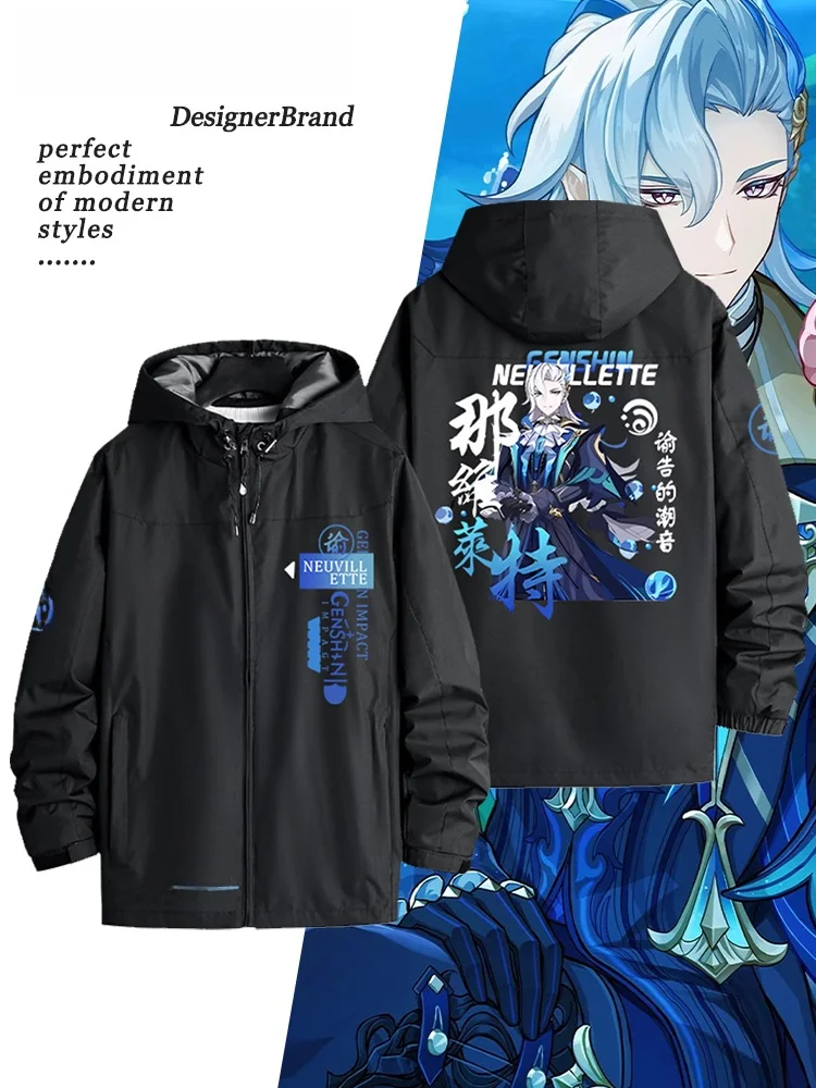 Мужская ветрозащитная куртка Genin Impact Navarretia Collaborative Water Dragon King, повседневная верхняя одежда на молнии
Мужская ветрозащитная куртка Genin Impact Navarretia Collaborative Water Dragon King, повседневная верхняя одежда на молнии