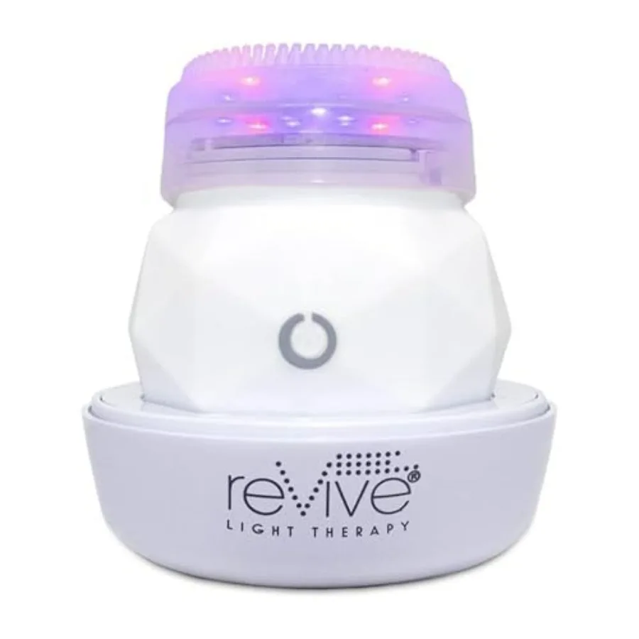 reVive Light Therapy Soniqué Mini Acne Cleanser, Battery-Operated Sonic Face Cleanser Brush with Blue and Red Light Therapy, Me
reVive Light Therapy Soniqué Mini Acne Cleanser, Battery-Operated Sonic Face Cleanser Brush with Blue and Red Light Therapy, Me