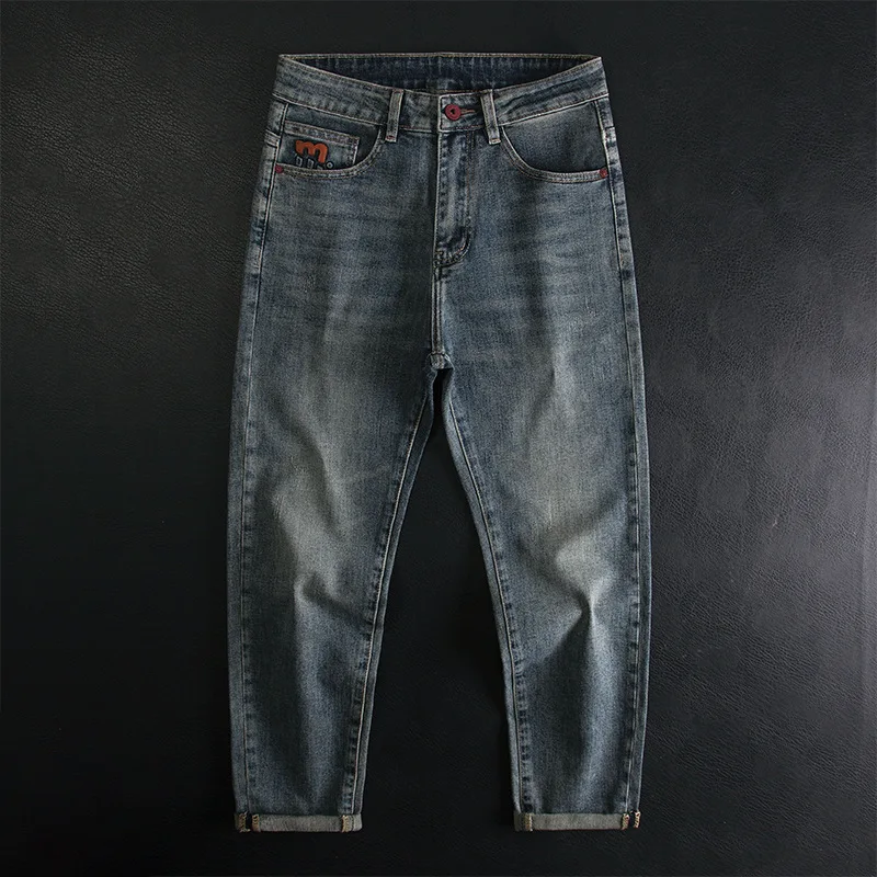 2025 Spring New Jeans for Men, slim fit, small straight leg, elastic, retro, nostalgic, high-end casual trend pants
2025 Spring New Jeans for Men, slim fit, small straight leg, elastic, retro, nostalgic, high-end casual trend pants