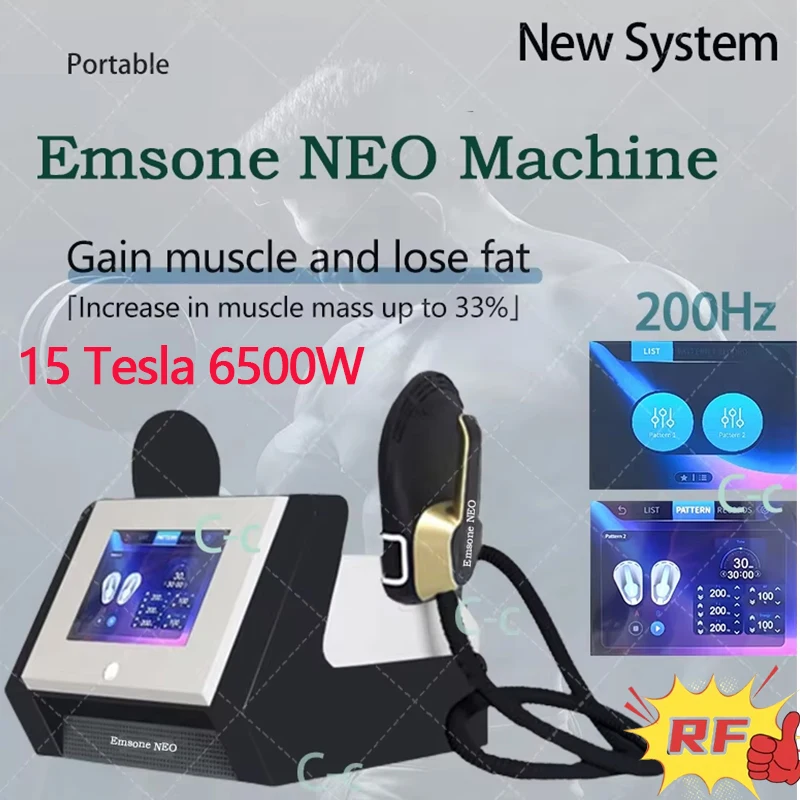 200Hz 6500W Emsone NEO Body Slimming Machine Ems RF Muscle stimulate body shaping Machine Fat Burning for Beauty Salon Use
200Hz 6500W Emsone NEO Body Slimming Machine Ems RF Muscle stimulate body shaping Machine Fat Burning for Beauty Salon Use