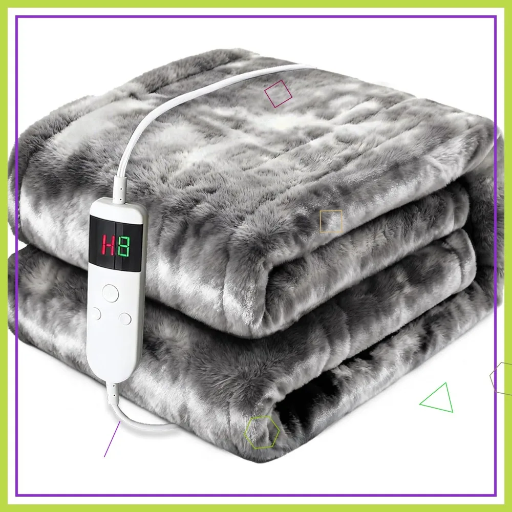 Электрическое одеяло 50x60 см с 10 режимами нагрева, таймером и функцией автоматического отключения - Мягкий фланелевый плед с начесом
Электрическое одеяло 50x60 см с 10 режимами нагрева, таймером и функцией автоматического отключения - Мягкий фланелевый плед с начесом