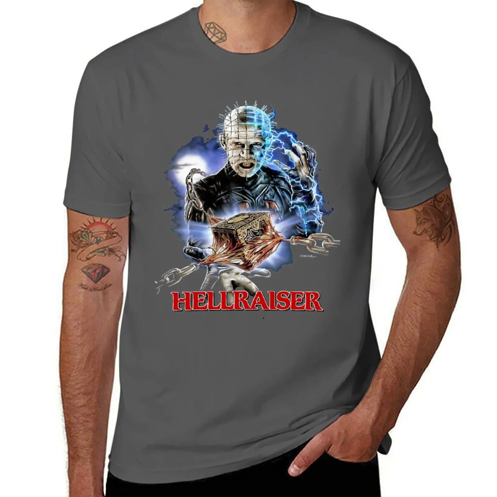 Hellraiser-Pinhead 1 【Horror】 Design (1987) Футболка Essential, футболки с аниме, мужская футболка большого размера, летняя футболка
Hellraiser-Pinhead 1 【Horror】 Design (1987) Футболка Essential, футболки с аниме, мужская футболка большого размера, летняя футболка