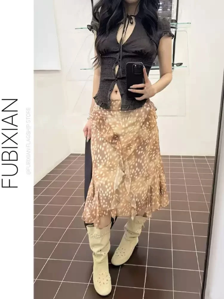 Retro Style Asymmetrical Deer Pattern Midi A-Line Skirt Women's Slimming Fish Tail Skirt Holiday Vibes Half-length Skirt
Retro Style Asymmetrical Deer Pattern Midi A-Line Skirt Women's Slimming Fish Tail Skirt Holiday Vibes Half-length Skirt
