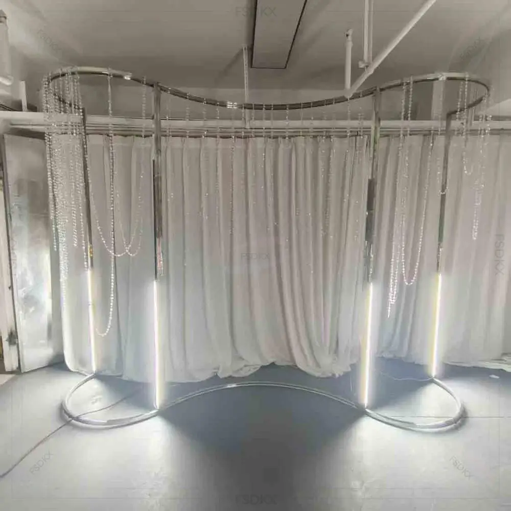 Cheap Silver Stainless Steel Crystal Curved Backdrop Hanging Crystal Party Event Backdrop Curtain
Cheap Silver Stainless Steel Crystal Curved Backdrop Hanging Crystal Party Event Backdrop Curtain