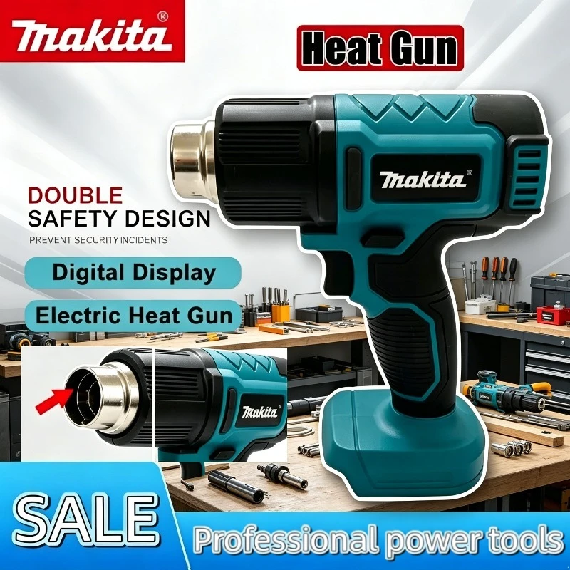 Термофен Makita 18В, беспроводной, для пайки, максимальная температура 550°C ° Беспроводной перезаряжаемый инструмент для термоусадочной пленки C Shrink Film
Термофен Makita 18В, беспроводной, для пайки, максимальная температура 550°C ° Беспроводной перезаряжаемый инструмент для термоусадочной пленки C Shrink Film