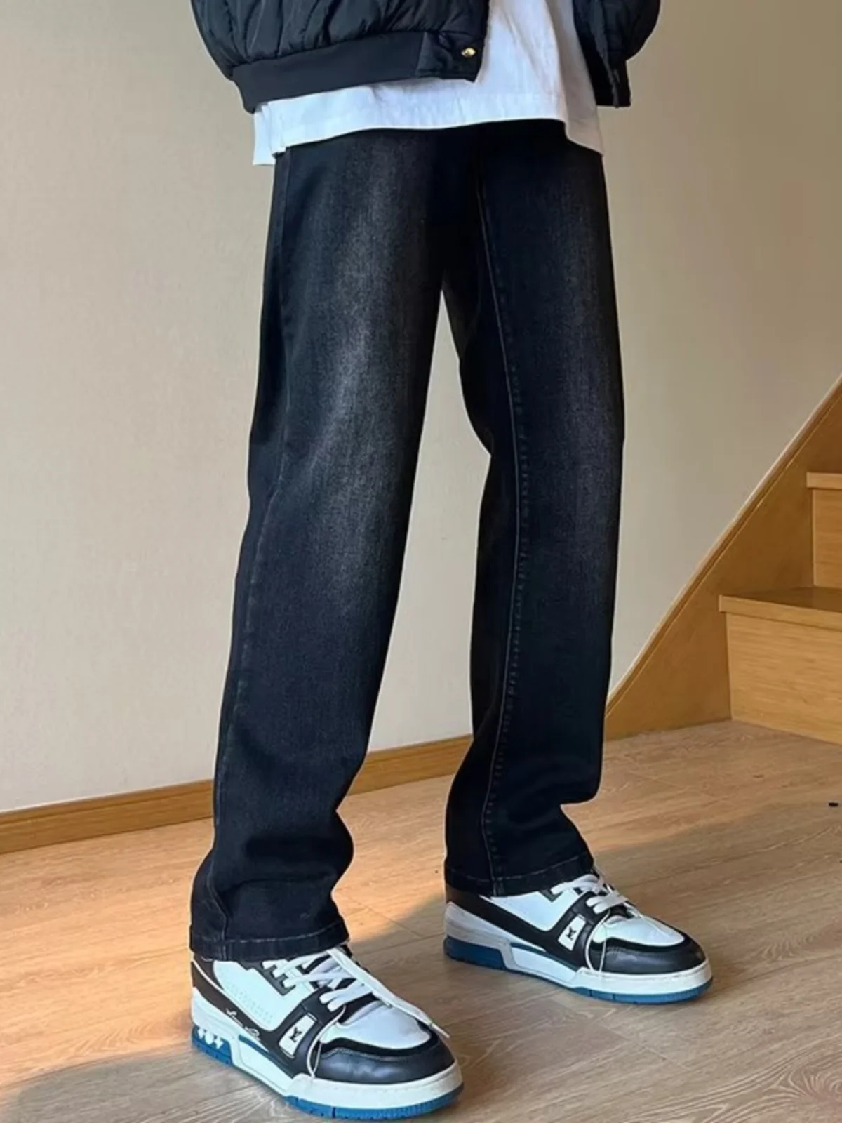 American Retro Bla Jeans Men's Straight Leg Slim Fit High Street Trendy Loose Autumn Winter New Sle Durable Straight Legg...
American Retro Bla Jeans Men's Straight Leg Slim Fit High Street Trendy Loose Autumn Winter New Sle Durable Straight Legg...