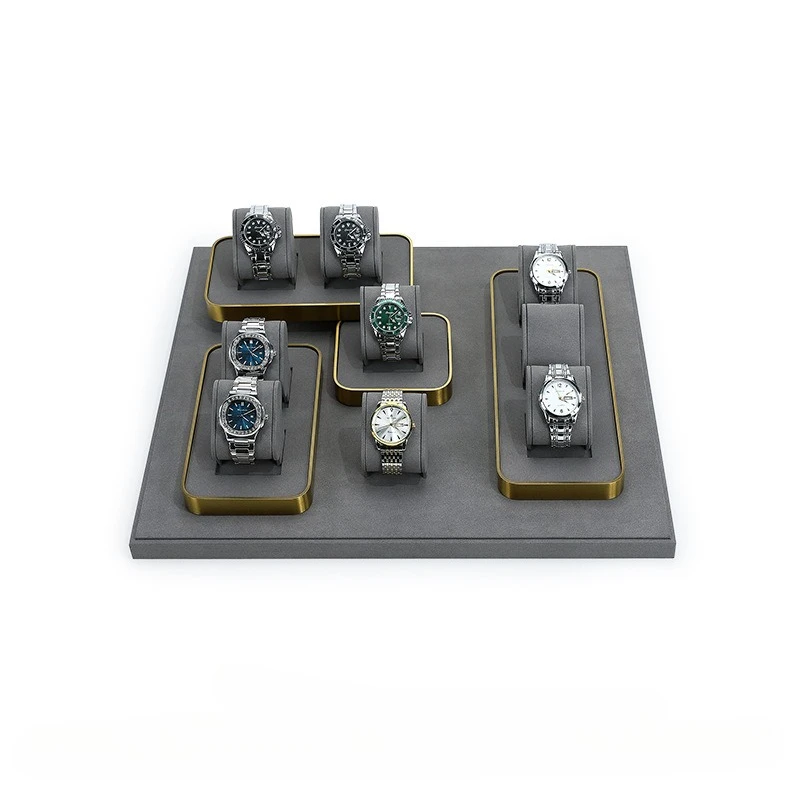 New Grey Microfiber Metal Frame Flat Cabinet Display Prop Bracelet Watch Jewelry Display Stand 
New Grey Microfiber Metal Frame Flat Cabinet Display Prop Bracelet Watch Jewelry Display Stand