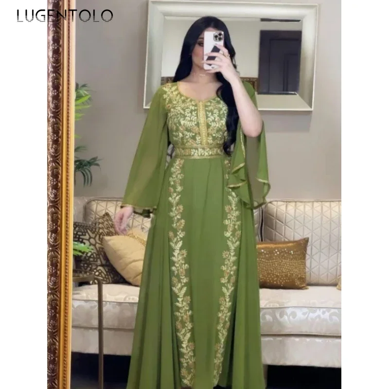 Caftan Robe Evening Dress Women Embroidery Party Chiffon Middle East Lady Elegant Lace Up Empire Big Swing Maxi Dresses
Caftan Robe Evening Dress Women Embroidery Party Chiffon Middle East Lady Elegant Lace Up Empire Big Swing Maxi Dresses