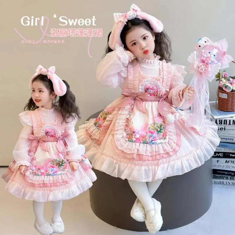 Платье для девочек в стиле аниме My Melody, платье принцессы в стиле Лолита, многослойное платье с бантом, кружевное бальное платье, платье для дня рождения, праздничные подарки
Платье для девочек в стиле аниме My Melody, платье принцессы в стиле Лолита, многослойное платье с бантом, кружевное бальное платье, платье для дня рождения, праздничные подарки