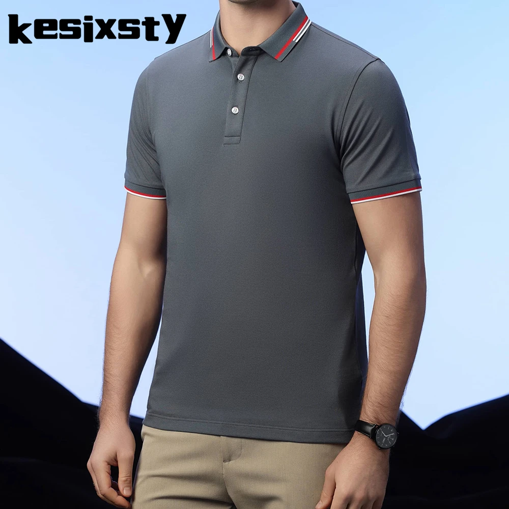 New Men's Casual Fashion Solid Color Polo Shirt for Men Slim Short Sleeve Knitted Polo Shirts Versatile Comfortable Lapel Tops
New Men's Casual Fashion Solid Color Polo Shirt for Men Slim Short Sleeve Knitted Polo Shirts Versatile Comfortable Lapel Tops