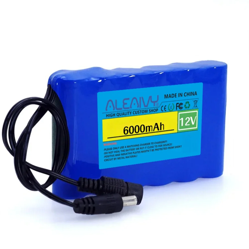 12V 3S2P Battery Pack 6000mah Rechargeable Lithium Ion Battery 6ah Capacity for CCTV Camera Monitor with DC 12.6V 1A Charger
12V 3S2P Battery Pack 6000mah Rechargeable Lithium Ion Battery 6ah Capacity for CCTV Camera Monitor with DC 12.6V 1A Charger