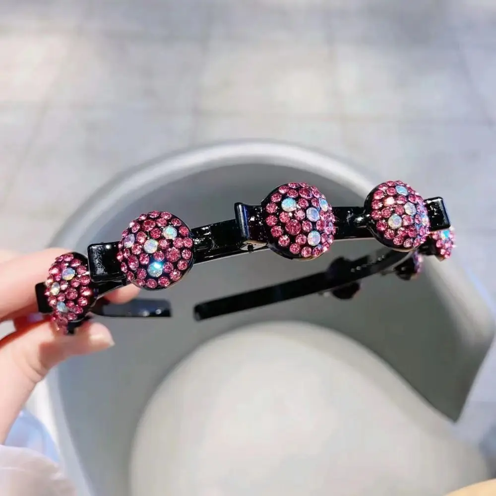 Antislip Rhinestone Bangs Fixed Headband Elegant Hair Accessories Hair Bands with Clips Korean Style Headwear Shiny Hair Hoop
Antislip Rhinestone Bangs Fixed Headband Elegant Hair Accessories Hair Bands with Clips Korean Style Headwear Shiny Hair Hoop
