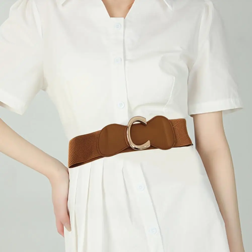 Comfortable Women Belt Wide Elastic Belt with O-ring Buckle Stylish Women's Dress Accessory for Jeans Outfits Featuring Solid
Comfortable Women Belt Wide Elastic Belt with O-ring Buckle Stylish Women's Dress Accessory for Jeans Outfits Featuring Solid