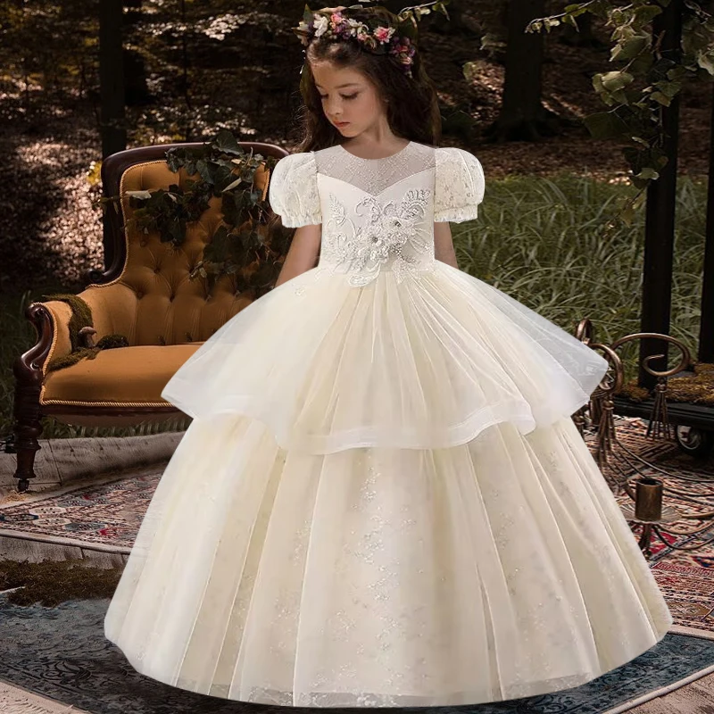 New White Girls' Long Dress New Sequin Tulle Wedding Party Dress Elegant Girls' Graduation Evening Dress Summer Dress 4-12 Years
New White Girls' Long Dress New Sequin Tulle Wedding Party Dress Elegant Girls' Graduation Evening Dress Summer Dress 4-12 Years