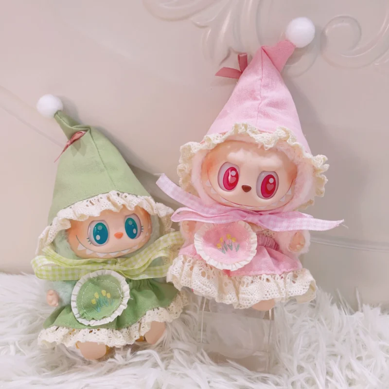 Одежда для кукол для 17 см Labubu V1 V2 V3, виниловая кукла, высококачественный костюм лесного эльфа, милые куклы с героями мультфильмов, одежда, аксессуары для украшения
Одежда для кукол для 17 см Labubu V1 V2 V3, виниловая кукла, высококачественный костюм лесного эльфа, милые куклы с героями мультфильмов, одежда, аксессуары для украшения