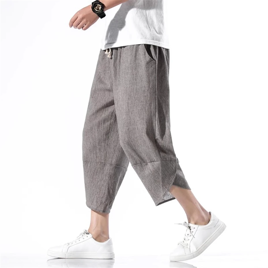 Large Size Cotton Linen Pants Mens Vintage Chinese Style Harem Trousers Men Summer Thin Harajuku Baggy Casual Calf Length Pant
Large Size Cotton Linen Pants Mens Vintage Chinese Style Harem Trousers Men Summer Thin Harajuku Baggy Casual Calf Length Pant
