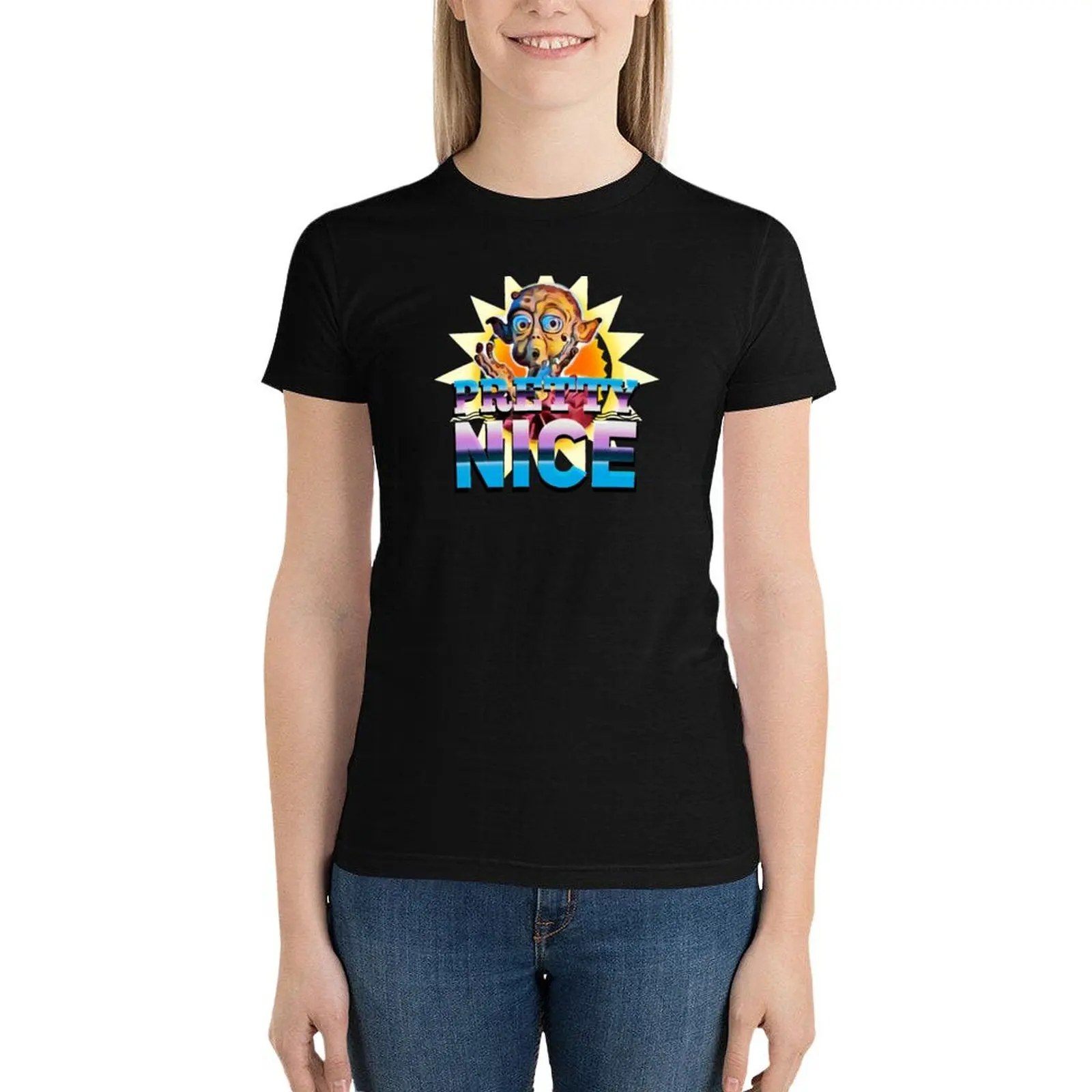 Pretty Nice T-Shirt hippie clothes plus size tops summer top animal print shirt for girls tshirts for Women
Pretty Nice T-Shirt hippie clothes plus size tops summer top animal print shirt for girls tshirts for Women