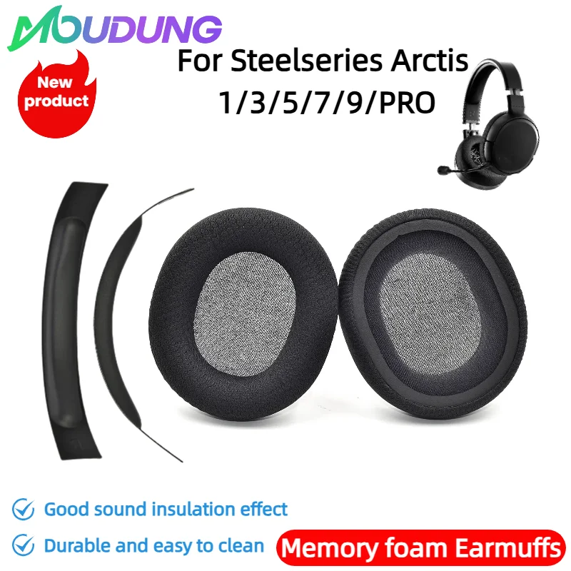 MOUDUNG Replacement Earpads Foam Ear Pads For Steelseries Arctis 1/3/5/7/9/PRO Headphones Earmuff Earphone Sleeve Headset
MOUDUNG Replacement Earpads Foam Ear Pads For Steelseries Arctis 1/3/5/7/9/PRO Headphones Earmuff Earphone Sleeve Headset